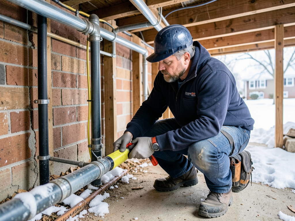 How to keep your pipes from freezing during a brut